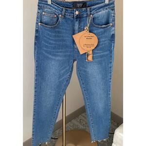 Monkey Ride Jeans Original Vintage  Size 15/32  Raw Hem Bamboo Denim NWT